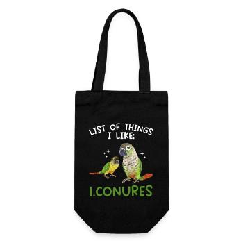 Molina Perruche Perroquet Perruche Oiseau Perruche - Sac à bouteille - noir - Devant