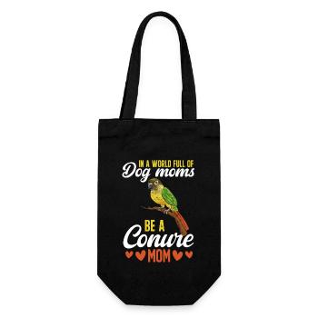 Molina Parakeet Parrot Bird Parakeet - Gift Bag for Bottles - black - Front