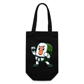 Sushi Karate - Geschenkbeutel für Flaschen - Schwarz - Vorne