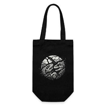 Fossil Hunter, Fossil Hunter, Paleontologist - Gift Bag for Bottles - black - Front