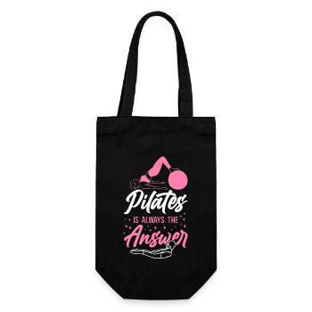 Pilates Instructor Teacher Pilates - Geschenkbeutel für Flaschen - Schwarz - Vorne