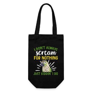 Molina Perruche Perroquet Perruche Oiseau Perruche - Sac à bouteille - noir - Devant