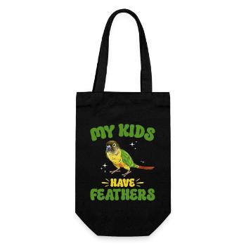 Molina Parakeet Parrot Bird Parakeet - Gift Bag for Bottles - black - Front