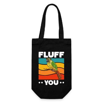 Molina Parakeet Parrot Bird Parakeet - Gift Bag for Bottles - black - Front