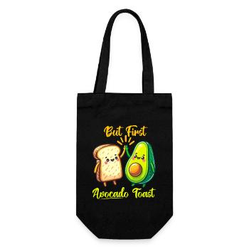 But First Avocado Toast Friends - Gift Bag for Bottles - black - Front