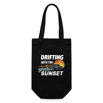 Auto-drift-rennen, Rennwagen-motorsport-drift - Geschenkbeutel für Flaschen - Schwarz - Vorne