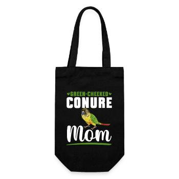 Molina Parakeet Parrot Bird Parakeet - Gift Bag for Bottles - black - Front