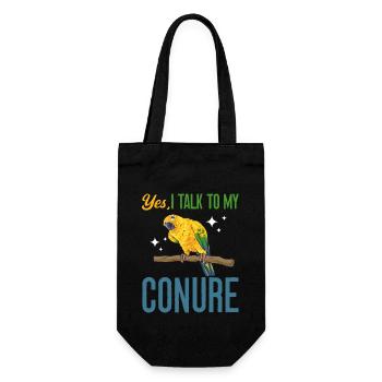 Parakeet Parrot Parakeet Bird - Gift Bag for Bottles - black - Front