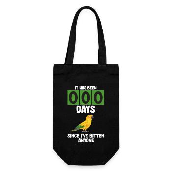 Parakeet Parrot Parakeet Bird - Gift Bag for Bottles - black - Front