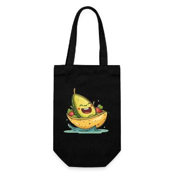 Avocado Guacamole Taco Fiesta - Gift Bag for Bottles - black - Front