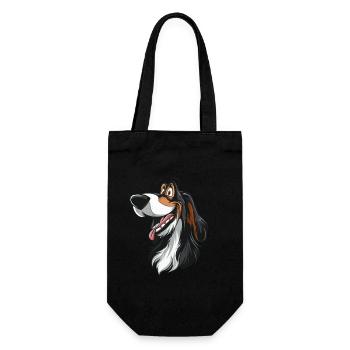 Ariegeois Geschenk | Cartoon Artwork - Geschenkbeutel für Flaschen - Schwarz - Vorne