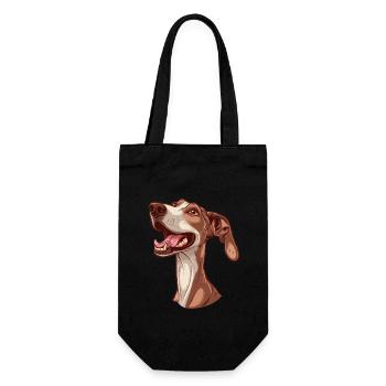 Cadeau d’Azawakh | Illustration de dessin animé - Sac à bouteille - noir - Devant