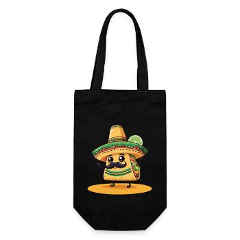Drôle Kawaii Taco Cinco de Mayo Style - Sac à bouteille - noir - Devant
