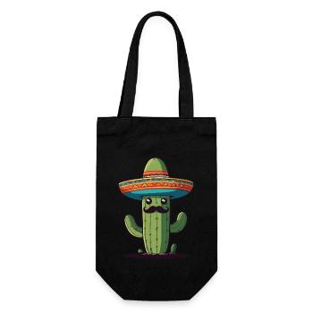 Cactus Fiesta Vacances Mexicaines Drôle - Sac à bouteille - noir - Devant