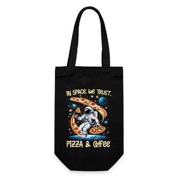 Pizza- und Café-Bereich - Geschenkbeutel für Flaschen - Schwarz - Vorne
