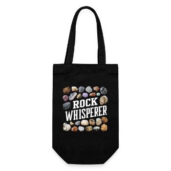 Geology Stone Hunt Agate Hunter Stone Collecting - Gift Bag for Bottles - black - Front
