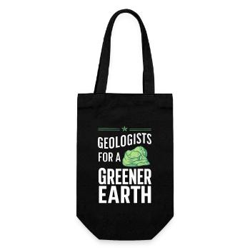 Geology Stone Hunt Agate Hunter Stone Collecting - Gift Bag for Bottles - black - Front
