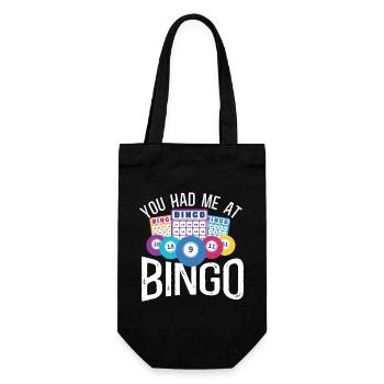 Bingo Player Girl You Had Me At - Geschenkbeutel für Flaschen - Schwarz - Vorne