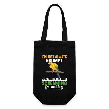 Parakeet Parrot Parakeet Bird - Gift Bag for Bottles - black - Front