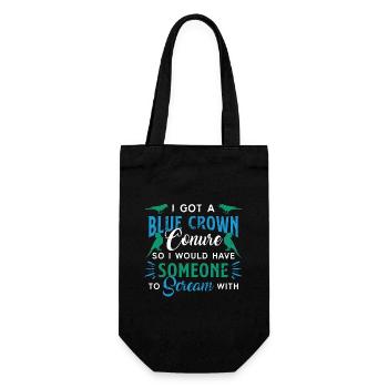 Conure I Got A Blue Crown Conure So Animal Lover - Gift Bag for Bottles - black - Front