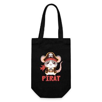 Pirate Rat - Gift Bag for Bottles - black - Front