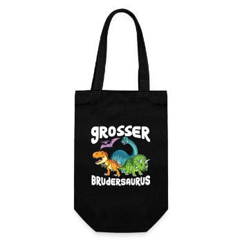 Ich Werde Ein Großer Bruder - Geschenkbeutel für Flaschen - Schwarz - Vorne