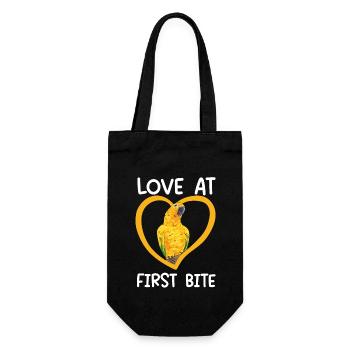 Parakeet Parrot Parakeet Bird - Gift Bag for Bottles - black - Front
