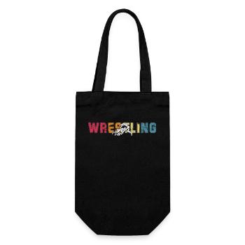 Wrestling - Geschenkbeutel für Flaschen - Schwarz - Vorne