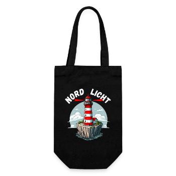 Hamburg Lighthouse North Sea Hamburg Coast North - Gift Bag for Bottles - black - Front