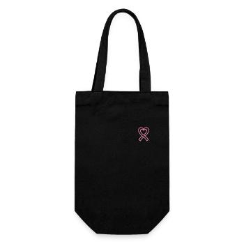 Breast Cancer Awareness - Gift Bag for Bottles - black - Front