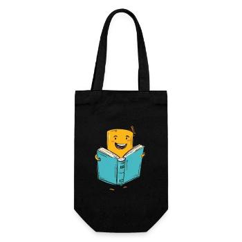 Le plaisir de la lecture pour les amoureux des livres - Sac à bouteille - noir - Devant