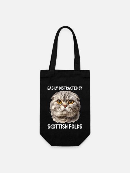 Scottish Fold Kätzchen Scottish Fold Katze - Geschenkbeutel für Flaschen - Schwarz