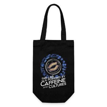 Microbiologist Microbiology Lab Staph Biology - Gift Bag for Bottles - black - Front
