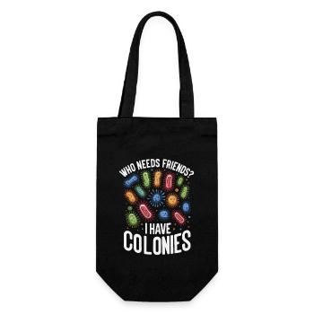 Microbiologist Microbiology Lab Staph Biology - Gift Bag for Bottles - black - Front