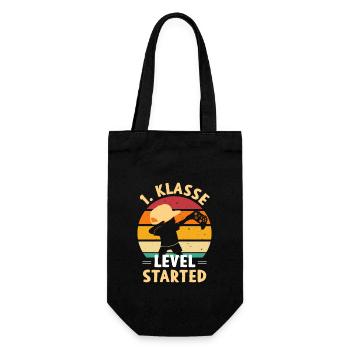 1st Class Level Started - Gift Bag for Bottles - black - Front