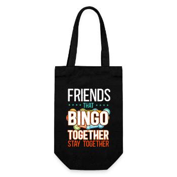 Bingo Player Friends Buddies - Gift Bag for Bottles - black - Front