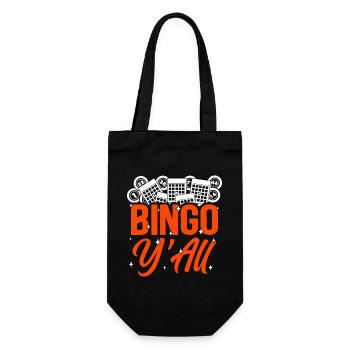 Bingo Player Girl Bingo Y'All - Gift Bag for Bottles - black - Front