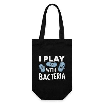 Microbiologist Microbiology Lab Staph Biology - Gift Bag for Bottles - black - Front