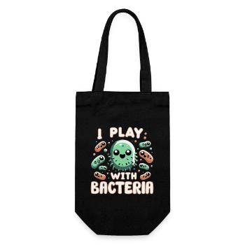 Microbiologist Microbiology Lab Staph Biology - Geschenkbeutel für Flaschen - Schwarz - Vorne