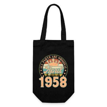 Avril 1958. Cadeau d’anniversaire avril 1958 April - Sac à bouteille - noir - Devant