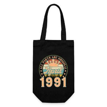 Avril 1991. Cadeau d’anniversaire avril 1991 April - Sac à bouteille - noir - Devant