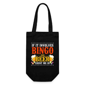 Bingo Player Beer If It Involves - Gift Bag for Bottles - black - Front