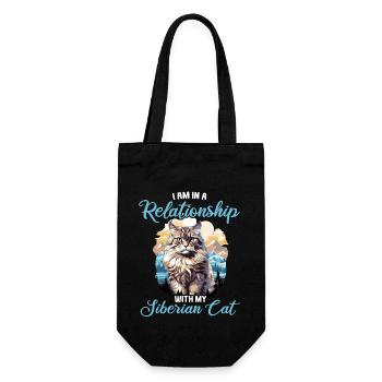 Chat Sibérien Sibirische Katze - Sac à bouteille - noir - Devant