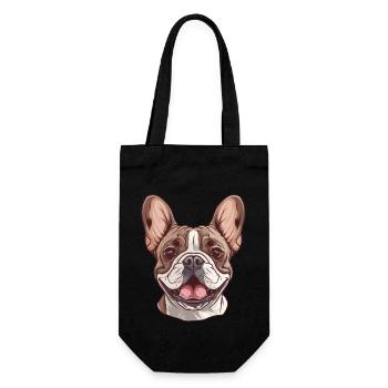French Bulldog | French bulldog | Frenchi - Gift Bag for Bottles - black - Front