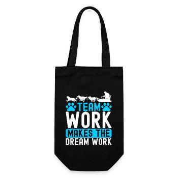 Sledding Sled Dogs - Gift Bag for Bottles - black - Front