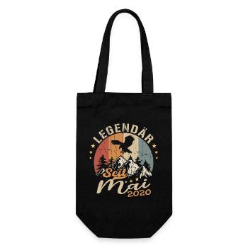 Mai 2020 Né en Mai 2020 Anniversaire - Sac à bouteille - noir - Devant