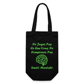 sensibilisation santé mentale - Sac à bouteille - noir - Devant