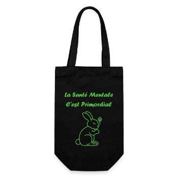 sensibilisation santé mentale - Sac à bouteille - noir - Devant