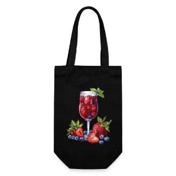 Fantaisie de cocktail de baies d’été - Sac à bouteille - noir - Devant
