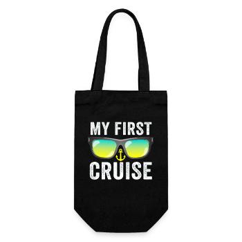 My First Cruise Family Vacation - Fun - Gift Bag for Bottles - black - Front